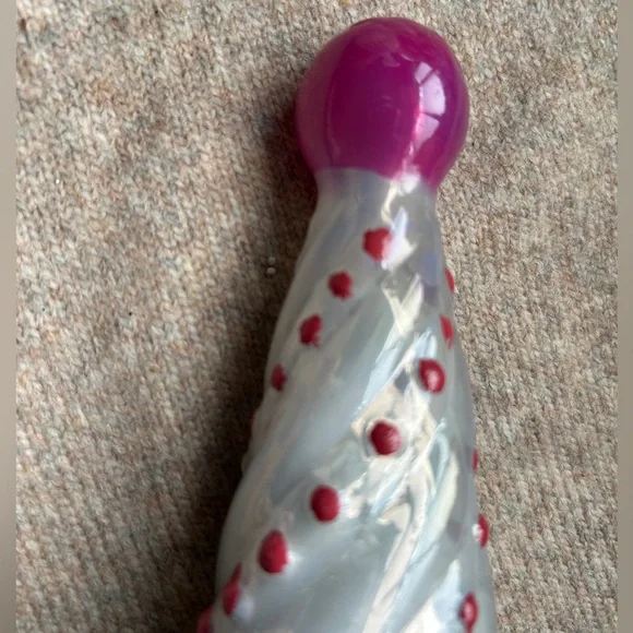 GUC Anthropologie Borosilicate Glass Tree - Pearl/Red, XS - Picture 3 of 6